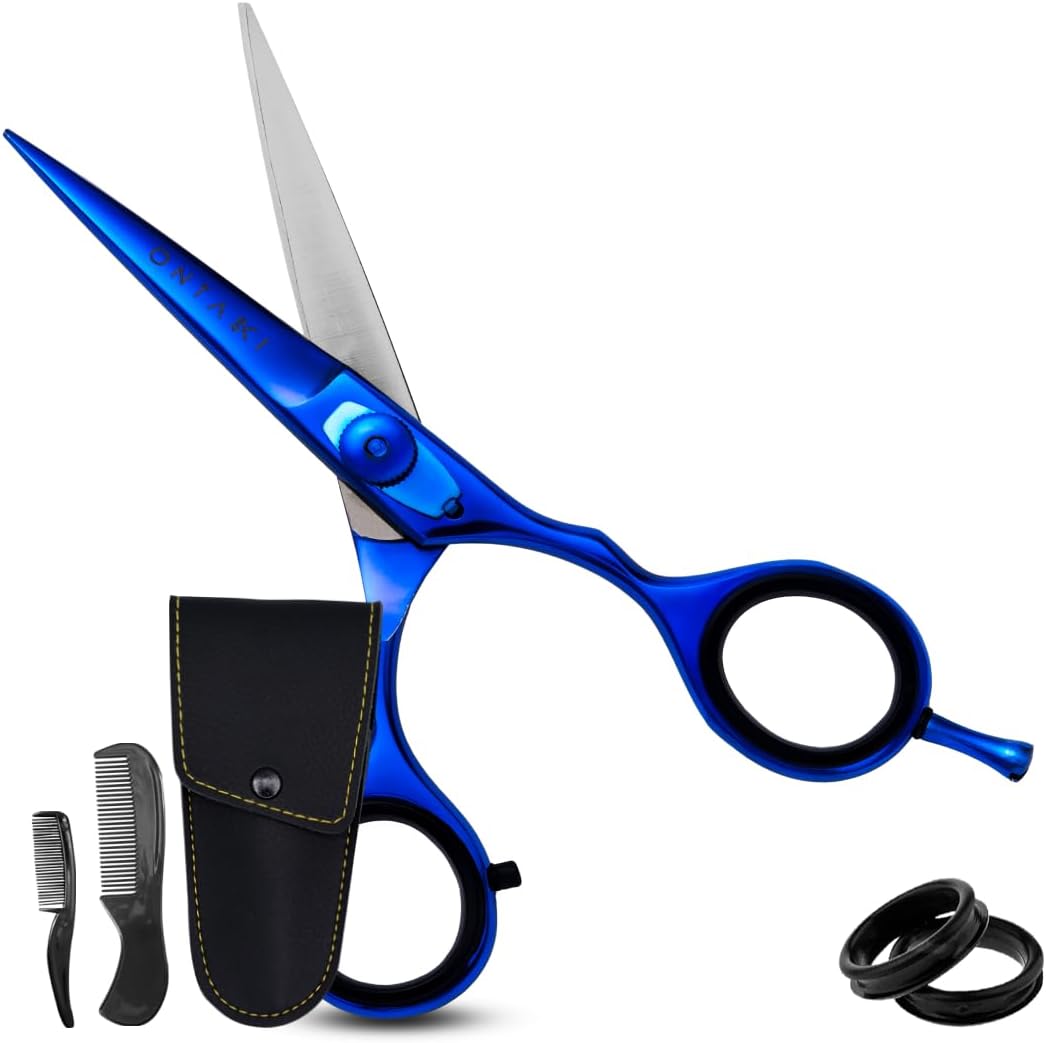 ONTAKI Premium Japanese Steel Beard & Mustache Scissors (5.5")