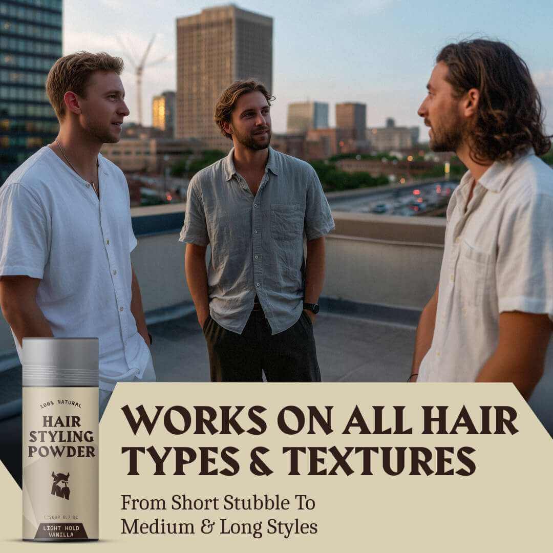 Hair Styling Powder for Men - Light Hold - Vanilla