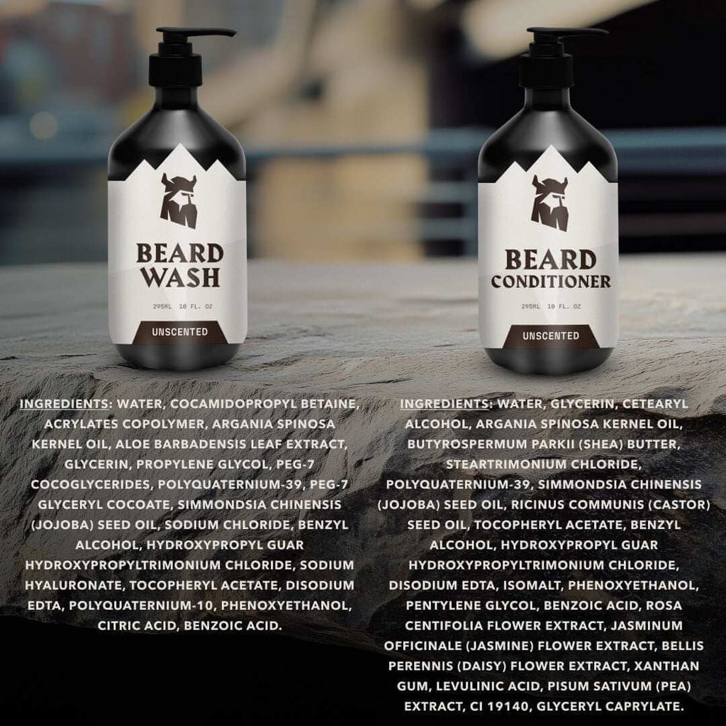 Beard Shampoo & Beard Conditioner - Unscented