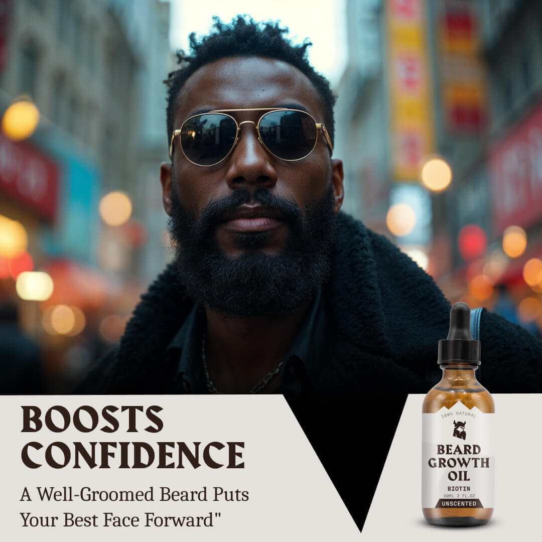 Beard Growth Oil Biotin for Men - Unscented