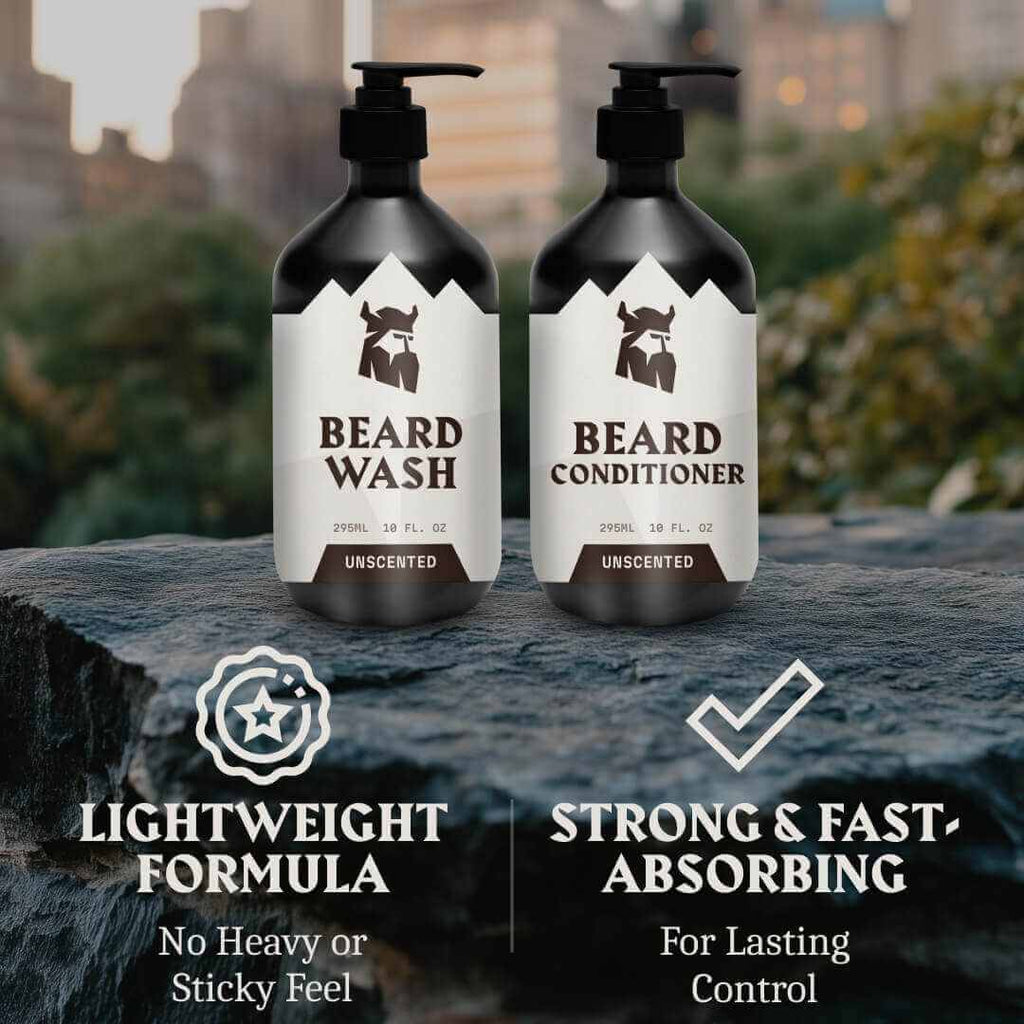 Beard Shampoo & Beard Conditioner - Unscented
