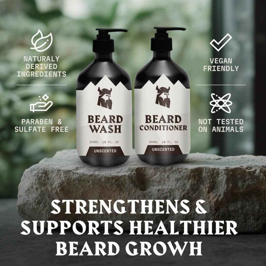 Beard Shampoo & Beard Conditioner - Unscented