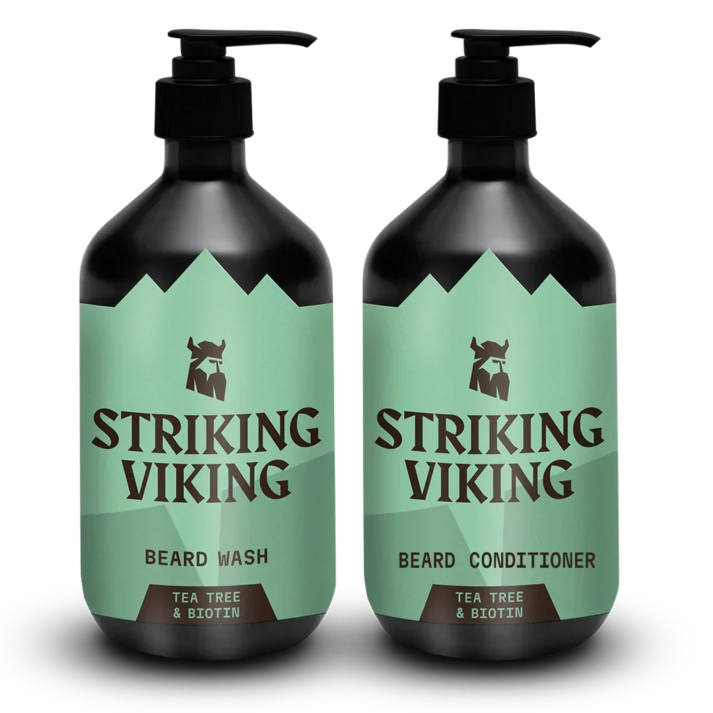Beard Shampoo & Conditioner Set - Tea Tree & Biotin