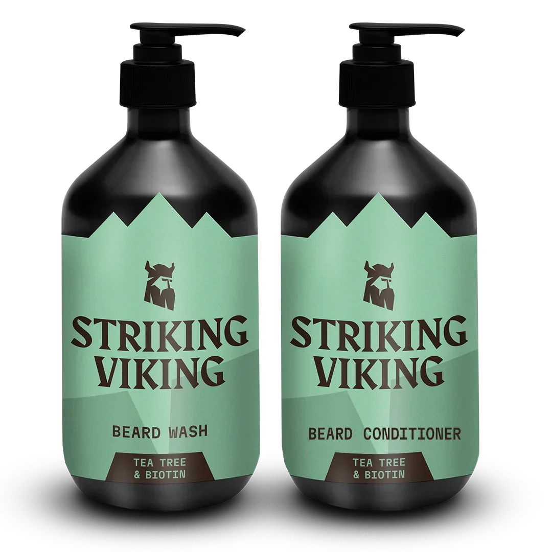 Beard Shampoo & Conditioner Set - Tea Tree & Biotin