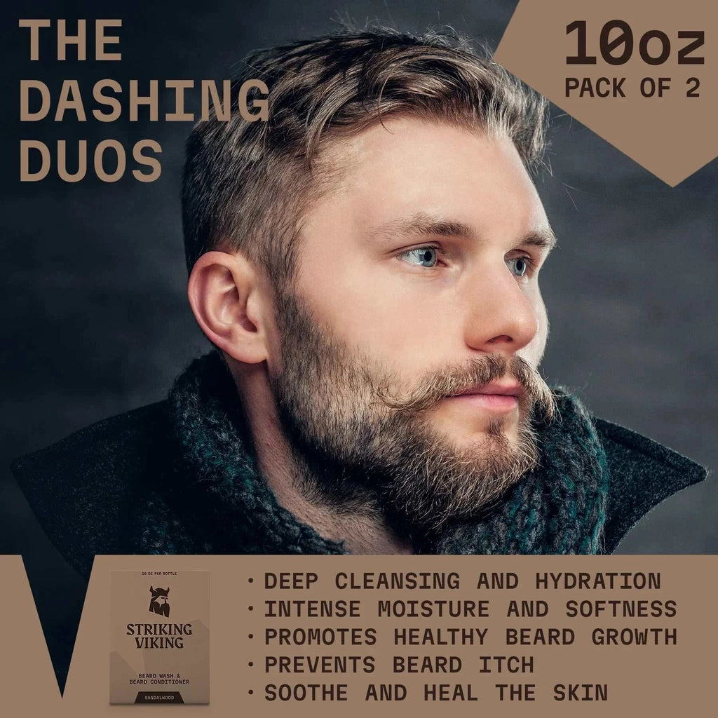 Beard Shampoo & Conditioner Set - Sandalwood