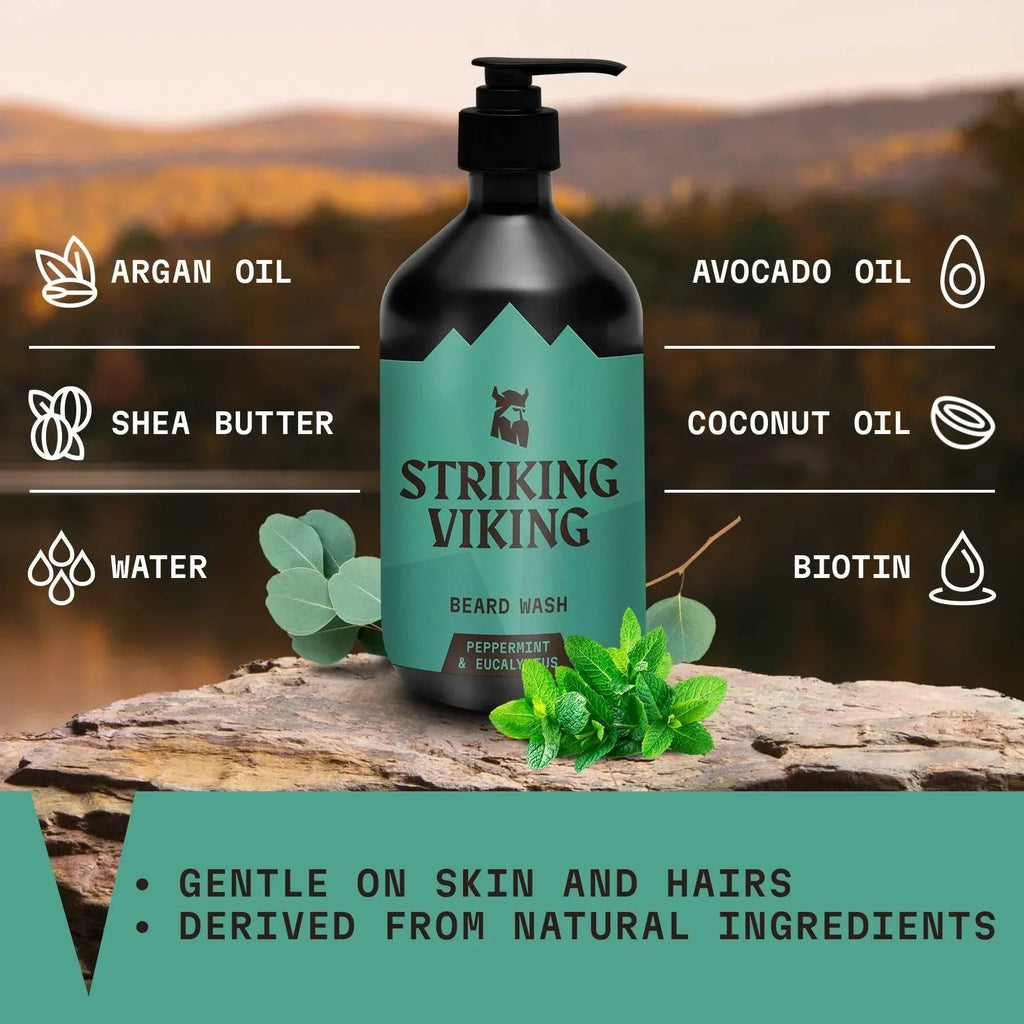Beard Shampoo - Natural Peppermint & Eucalyptus