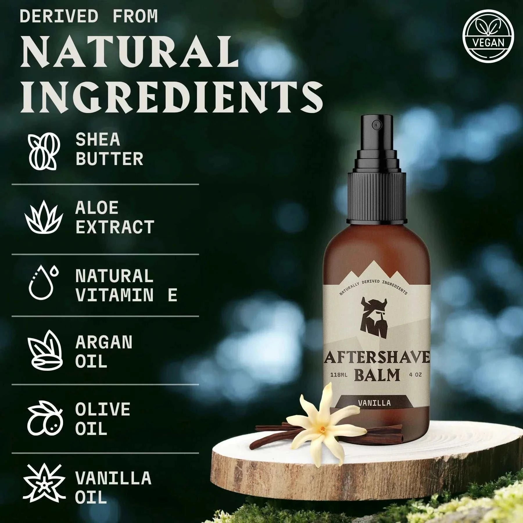 After Shave Balm for Men - Vanilla