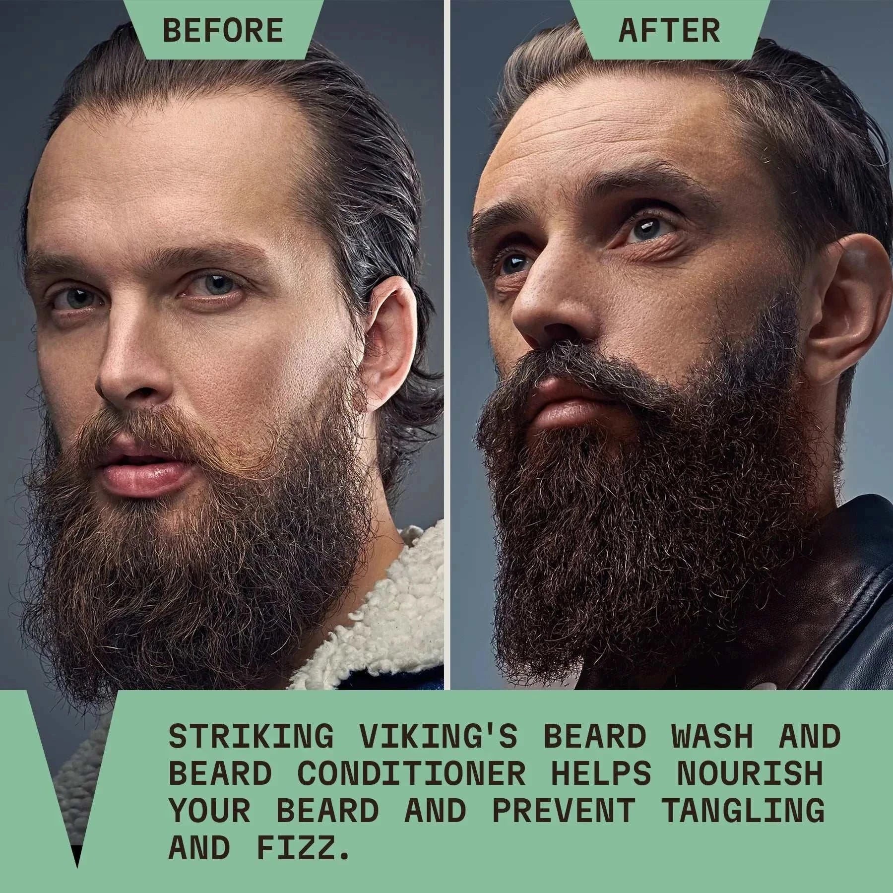 Beard Shampoo & Conditioner Set - Tea Tree & Biotin