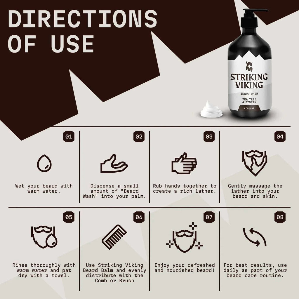 Beard Wash Cologne - Tea Tree & Biotin