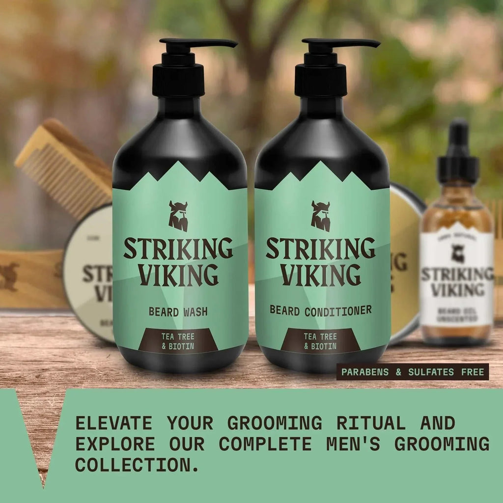 Beard Shampoo & Conditioner Set - Tea Tree & Biotin