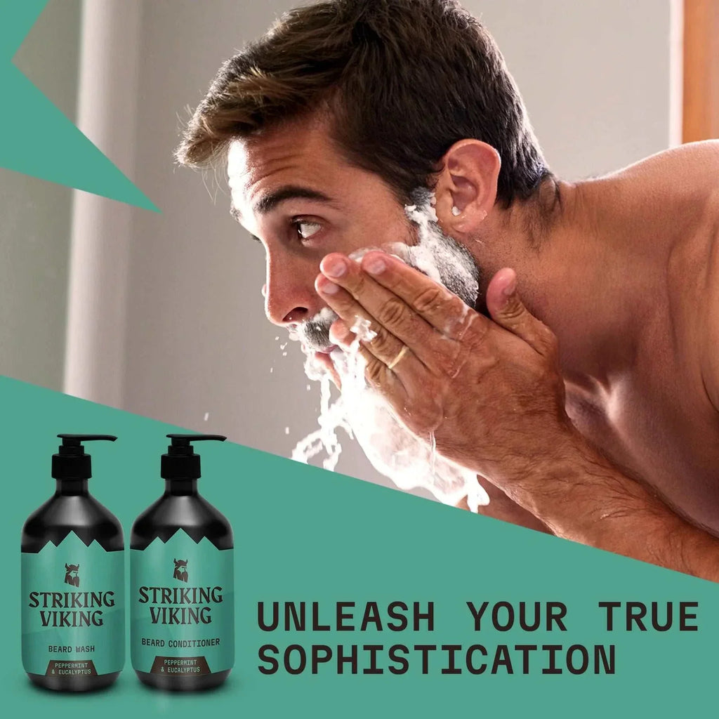 Beard Shampoo & Conditioner Set - Peppermint & Eucalyptus