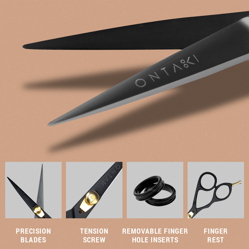 Japanese Steel Beard & Mustache Scissors (5.5") - Ergonomic Design