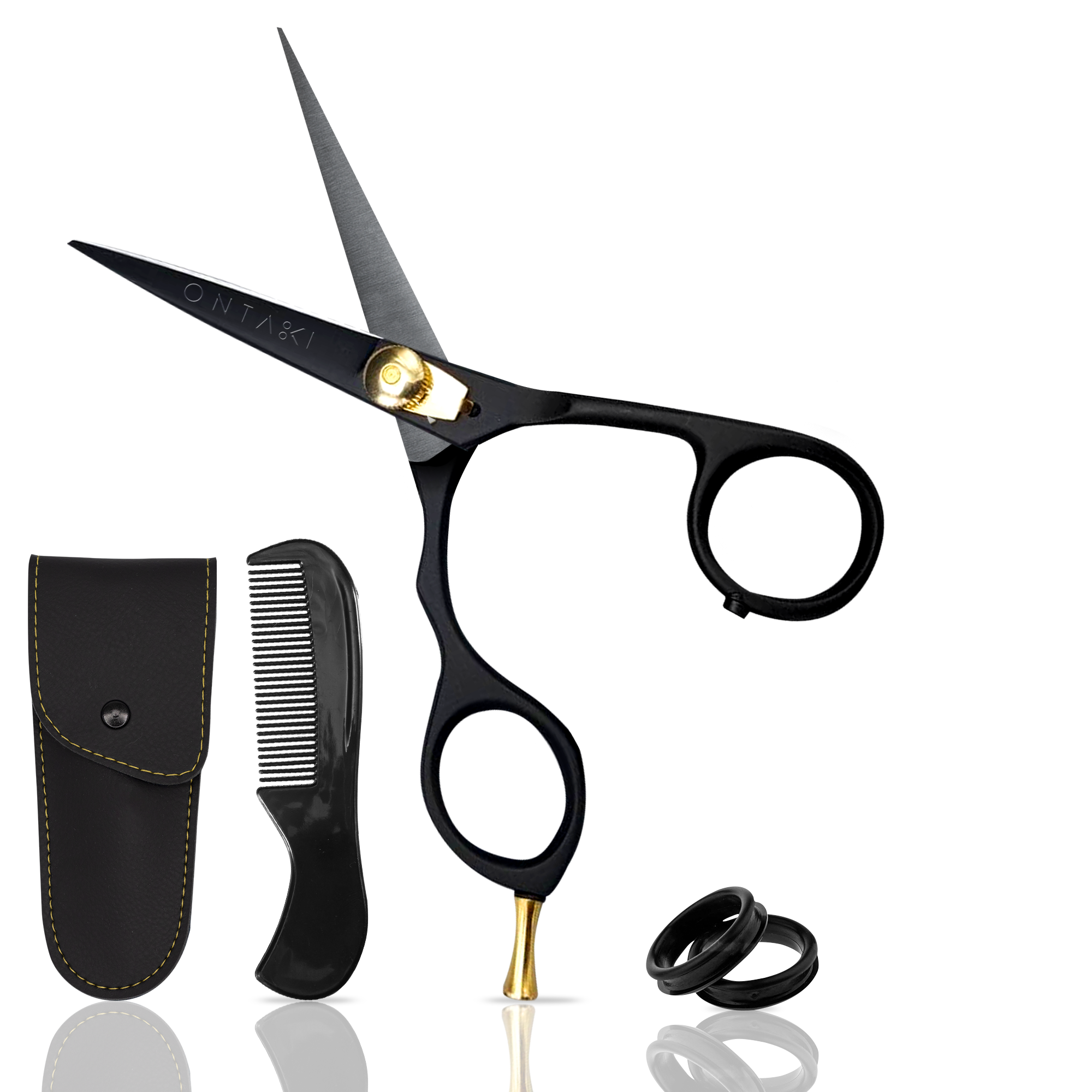Japanese Steel Beard & Mustache Scissors (5.5") - Ergonomic Design