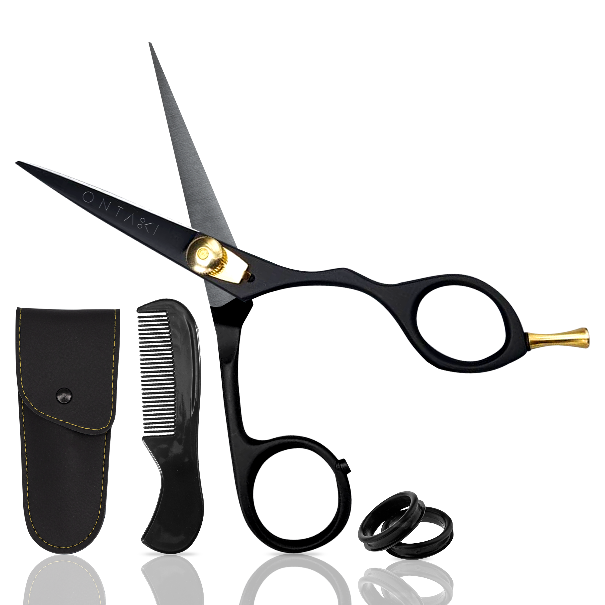 Japanese Steel Beard & Mustache Scissors (5.5") - Ergonomic Design