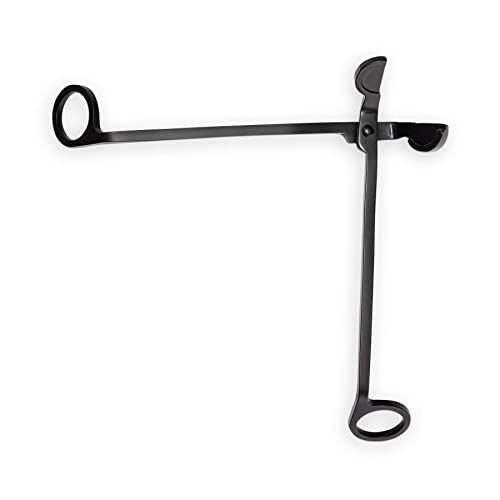 Candle Wick Trimmer in Matte Black with ergonomic long-neck safety handle.